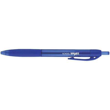 SCHOOL SMART PEN GRIP HYBRID INK BLUE  PACK OF 12 PK TB179800-12BLUE